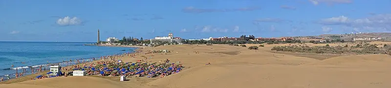 Playa de Maspalomas, in San Bartolomé de Tirajana (Gran Canaria)