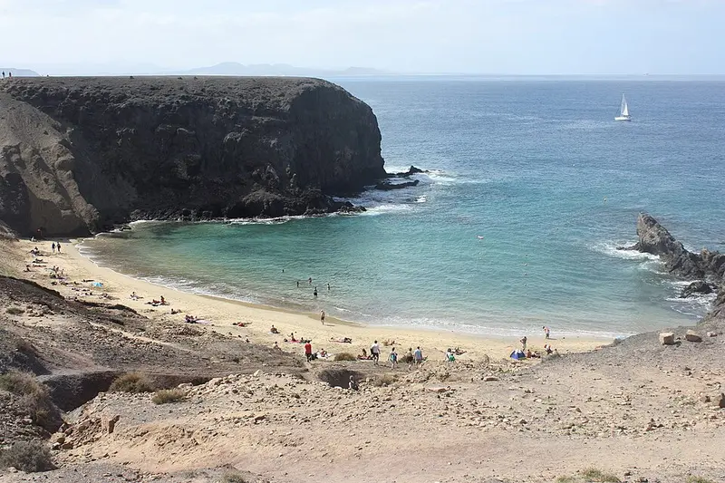 Playa de Papagayo, en Yaiza (Lanzarote)