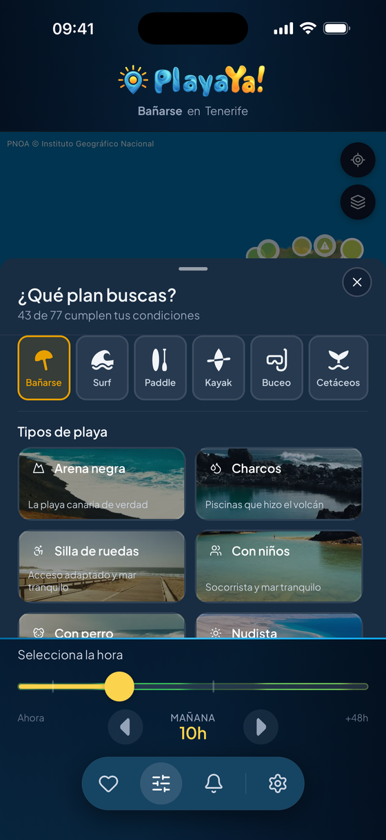 PlayaYa!: sistema di avvisi e filtri